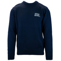 Utah state embroidered sweater navy unisex crewneck
